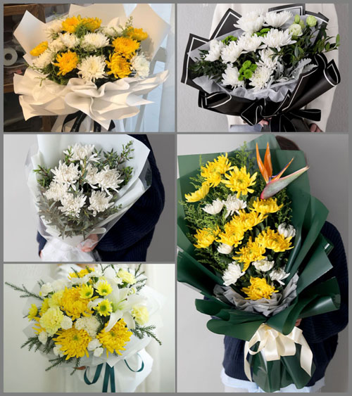 贵州毕节市金沙县城关镇江龙村白事花束代送